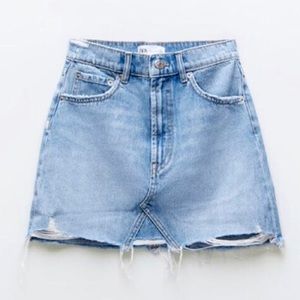 Zara Denim skirt Hi-rise